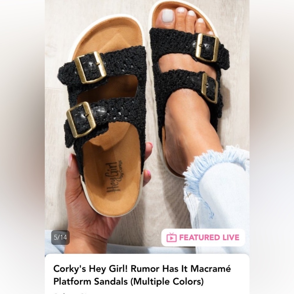 Corkys Hey Girl Macrame Sandal